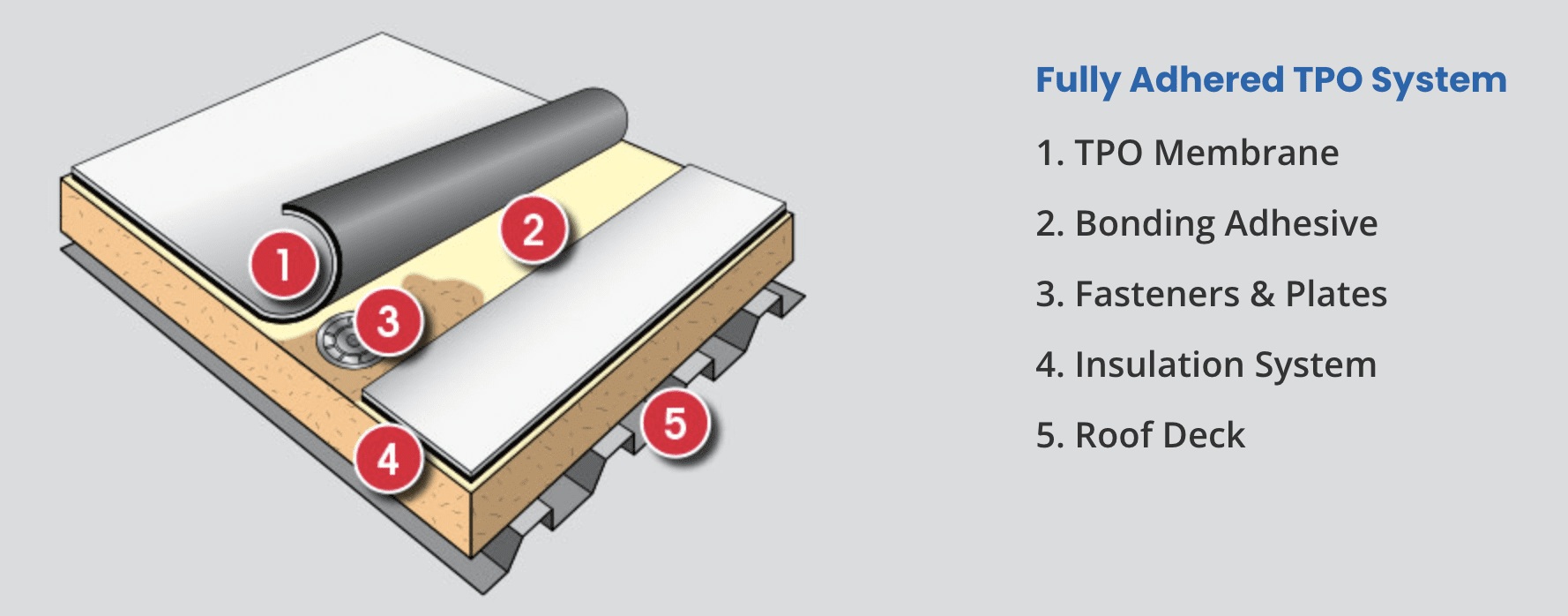 TPO commercial roofing system